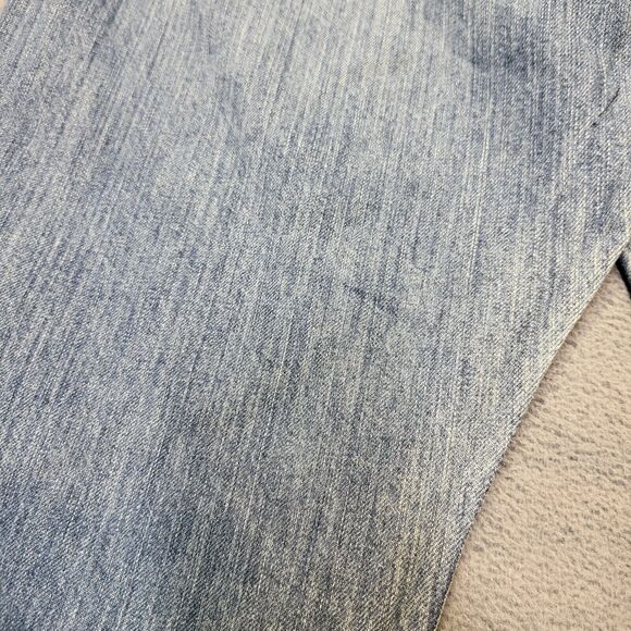 Polo Ralph Lauren Jean Mens 36x30 Blue Varick Slim Straight Distressed Denim - Picture 10 of 11
